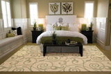 Nourison Clearance Riviera RI03 Light Gold Rug