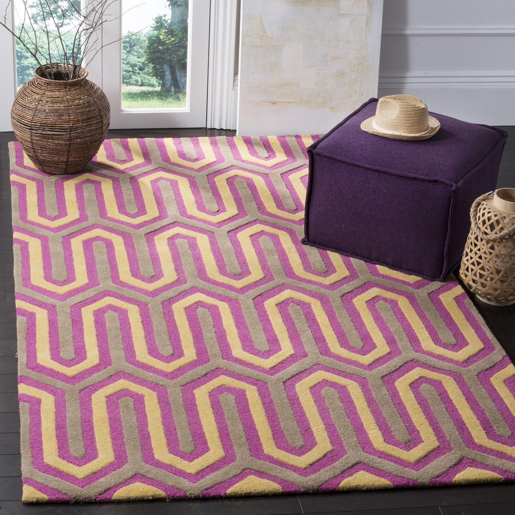 Safavieh Clearance Cambridge CAM351F fuschia Rug