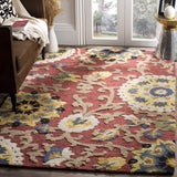 Safavieh Clearance Blossom BLM401C Burgundy Rug