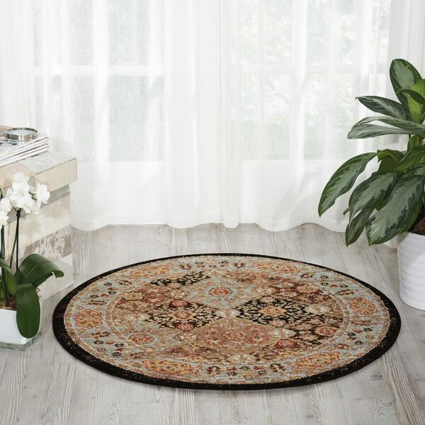 Nourison Clearance Delano DEL03 Black Rug