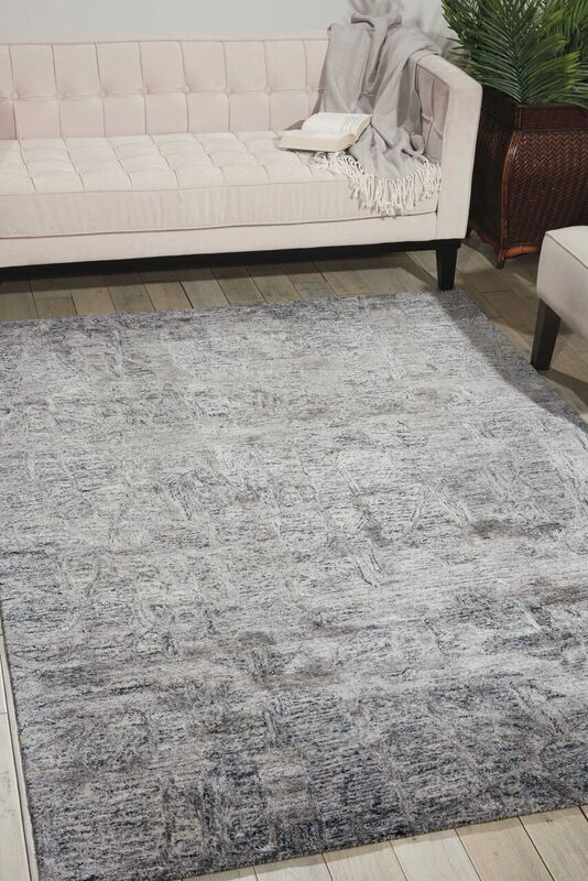 Nourison Clearance Gemstone GEM03 Grey Rug