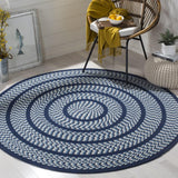 Safavieh Clearance Braided BRD401D Navy Rug