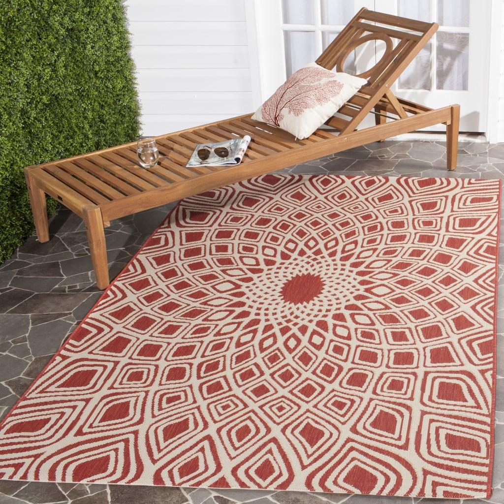 Safavieh Clearance Courtyard CY6616-23821 Red Rug