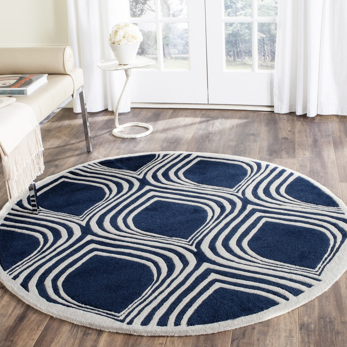 Safavieh Clearance Chatham CHT758C Navy Blue Rug
