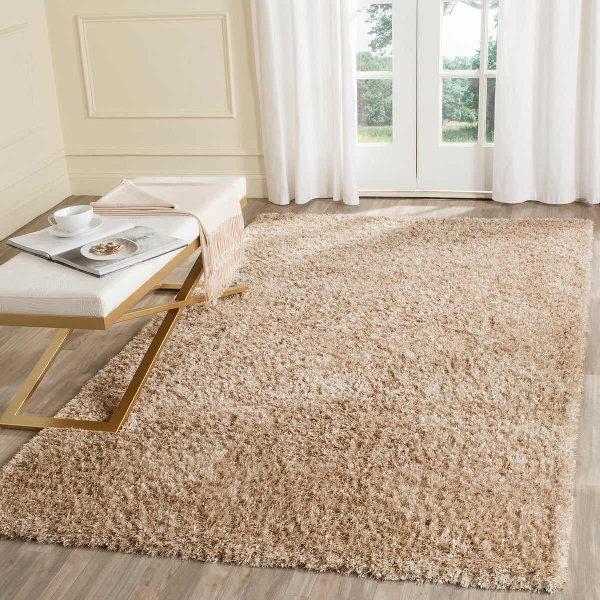Safavieh Clearance Malibu Shag MLS431N Natural Rug