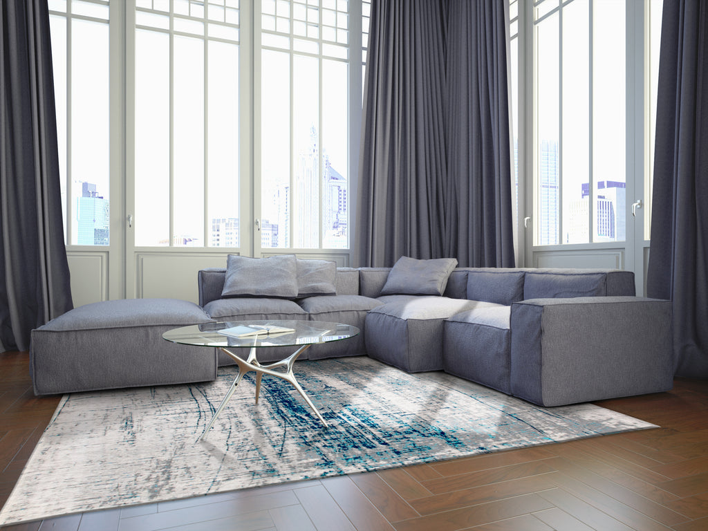 Louis De Poortere Mad Men 8421 Light Grey Rug
