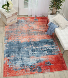 Nourison Clearance Safari Dreams KI374 Blue Rug