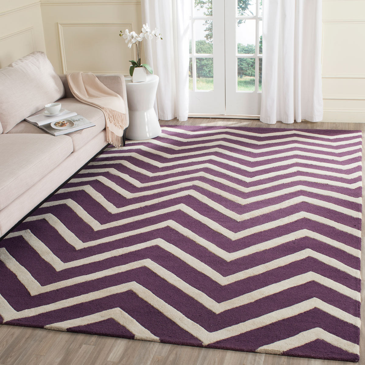 Safavieh Clearance Cambridge CAM714P Purple Rug