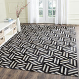 Safavieh Clearance Studio Leather STL219A Black Rug