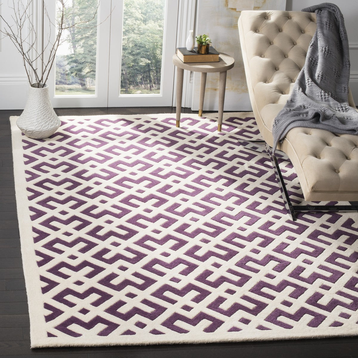 Safavieh Clearance Chatham CHT719F Purple Rug