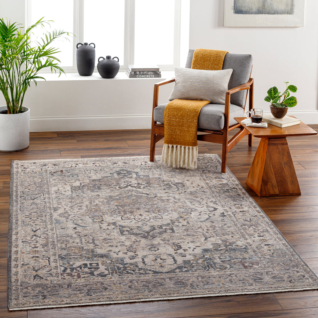 surya aida aad 2311 warm grey rug