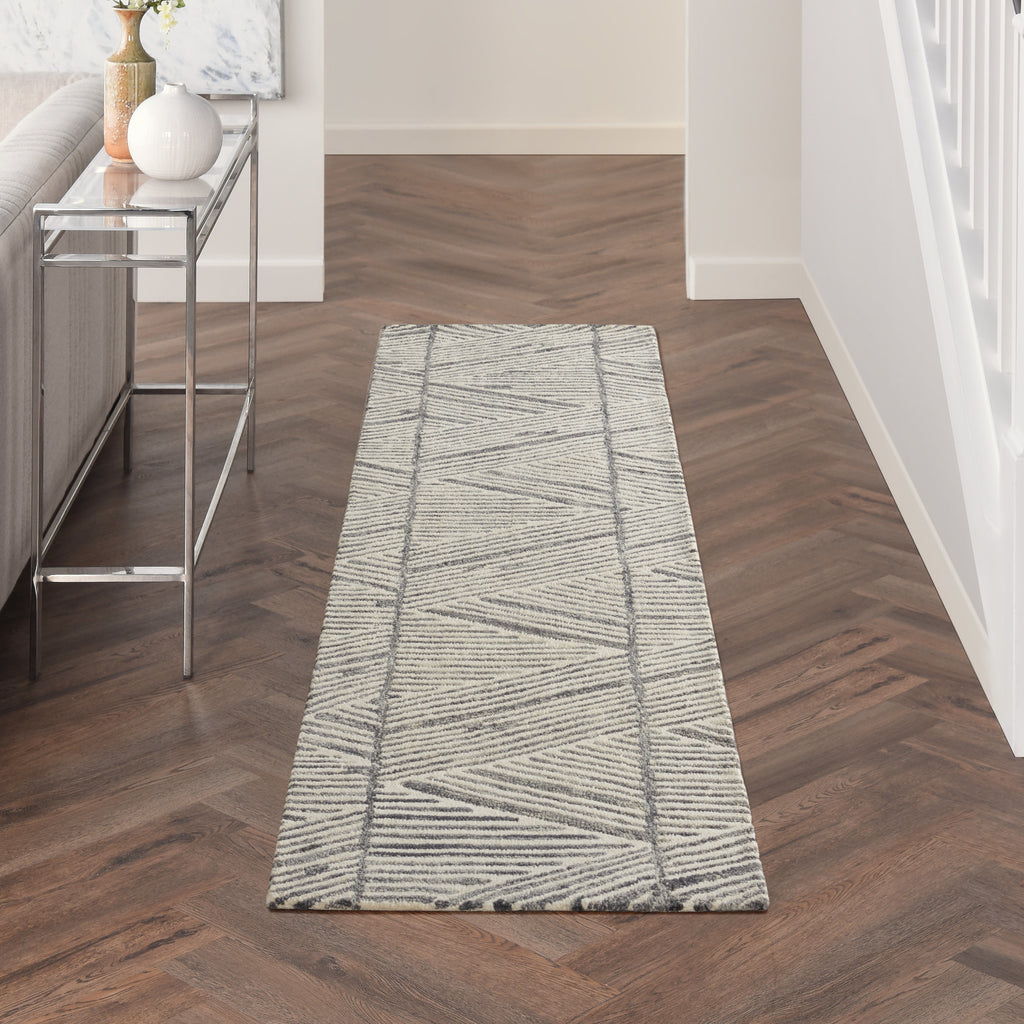 Nourison Colorado CLR01 Grey/White Rug