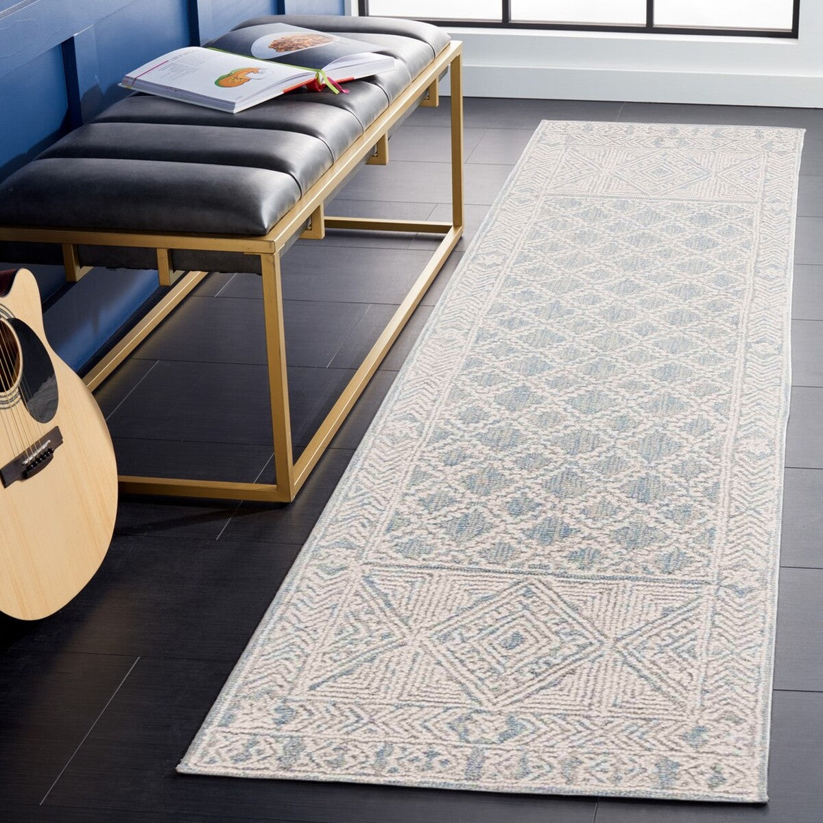 safavieh clearance abstract abt466m blue rug