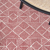 safavieh clearance abstract abt763q red rug