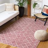 safavieh clearance abstract abt763q red rug