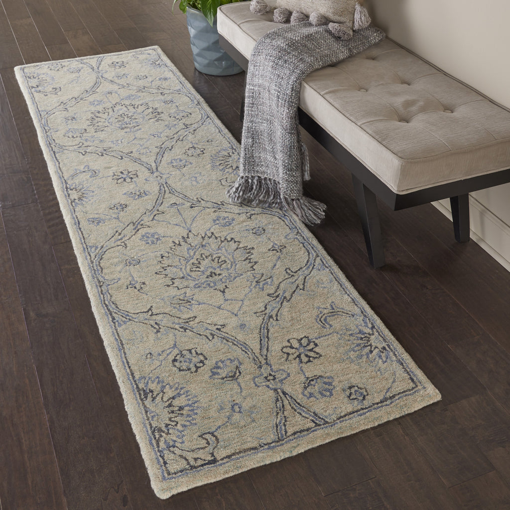 Nourison Clearance Jazmine JAZ03 Ivory/Blue Rug