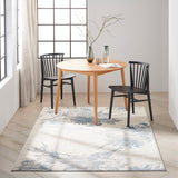 nourison ck005 enchanting ech01 ivory grey blue rug