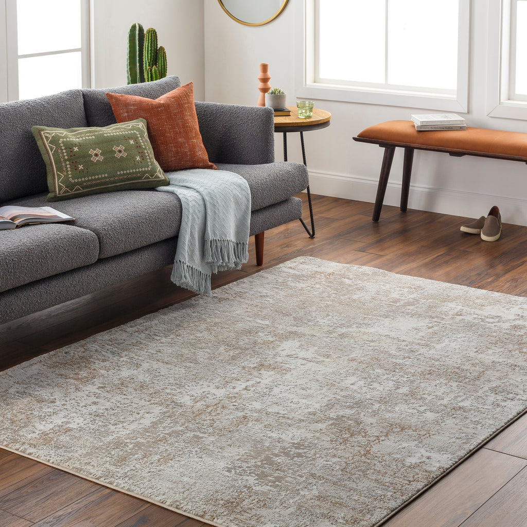 surya allegro plus agp 2302 light grey rug
