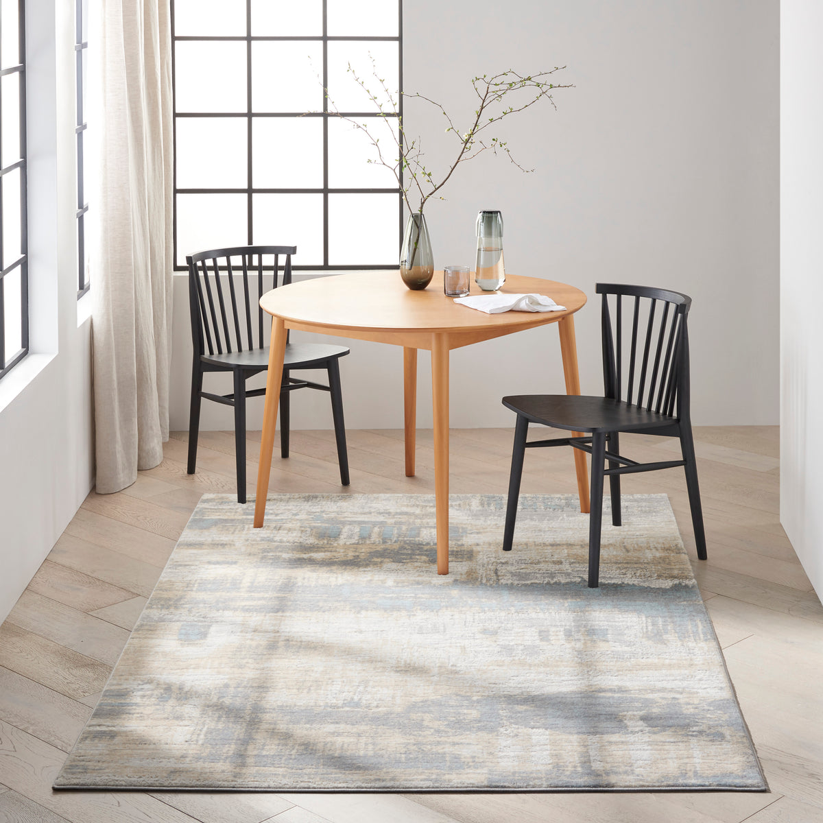 nourison ck005 enchanting ech02 ivory seaglass rug