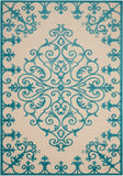 Nourison Clearance Aloha ALH12 Aqua Rug