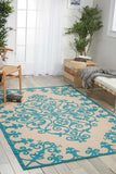 Nourison Clearance Aloha ALH12 Aqua Rug