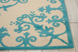 Nourison Clearance Aloha ALH12 Aqua Rug