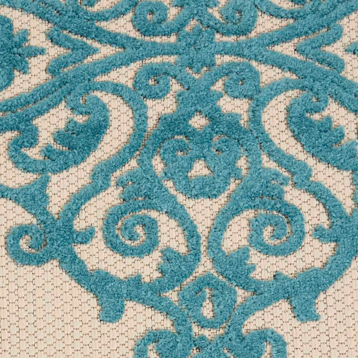 Nourison Clearance Aloha ALH12 Aqua Rug