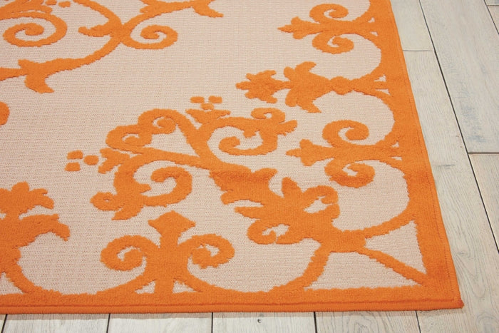 Nourison Clearance Aloha ALH12 Orange Rug