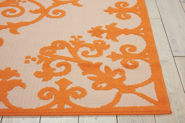 Nourison Clearance Aloha ALH12 Orange Rug