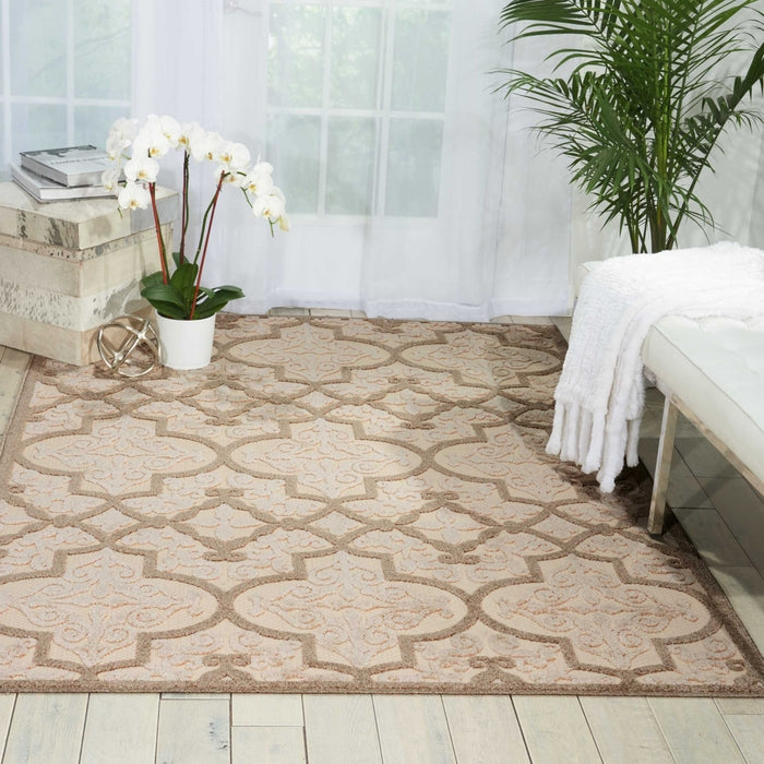 Nourison Clearance Aloha ALH14 Cream Rug