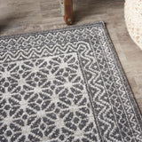 nourison palermo pmr02 charcoal silver rug