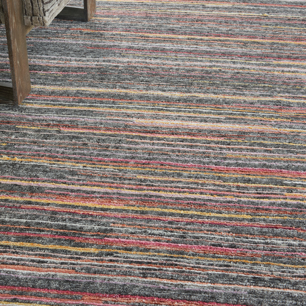 nourison plateau pae01 grey flame rug