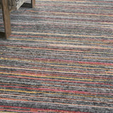nourison plateau pae01 grey flame rug