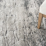 nourison dreamy shag drs01 ivory charcoal rug