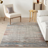 nourison rustic textures rus12 grey multi rug