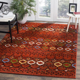 safavieh clearance amsterdam ams108d terracotta rug