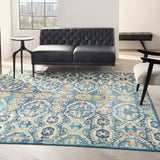 nourison allur alr05 blue multicolor rug