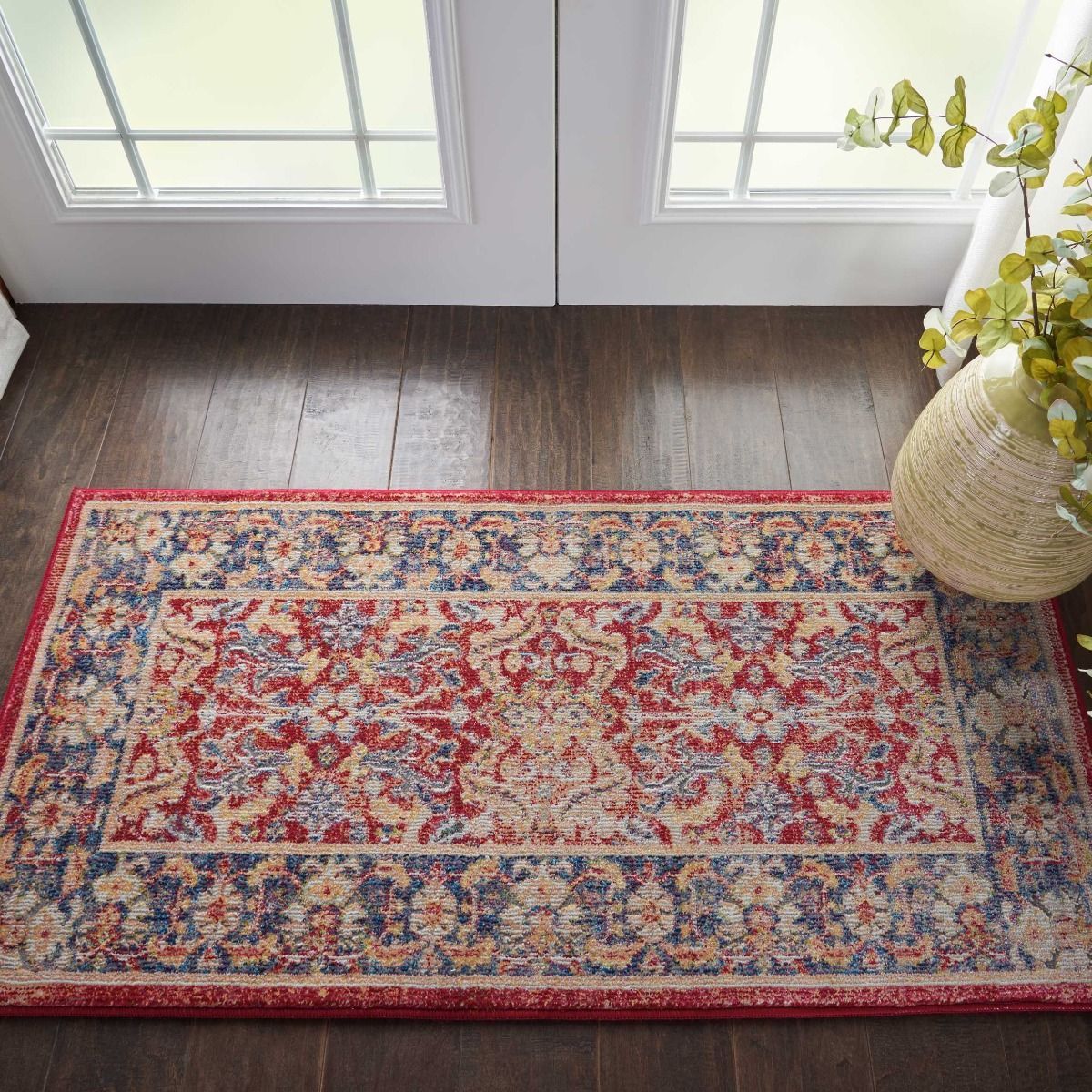 Nourison Ankara Global ANR02 Red Rug
