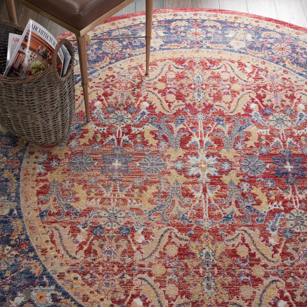 Nourison Ankara Global ANR02 Red Rug