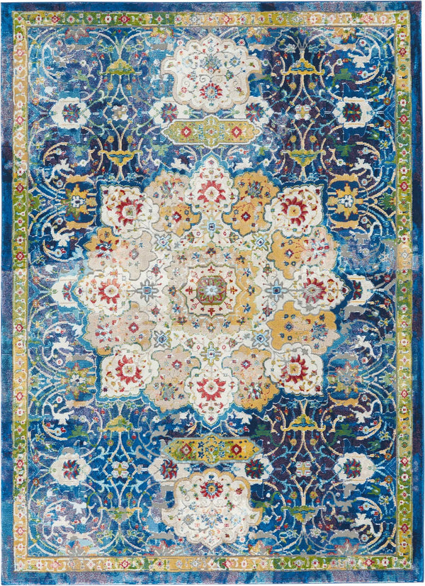 Nourison Ankara Global ANR03 Blue Rug