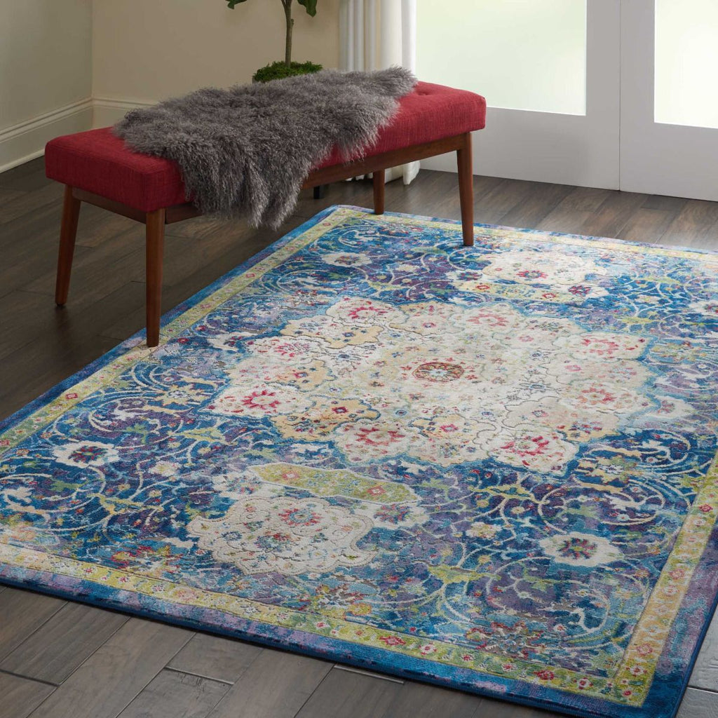 Nourison Ankara Global ANR03 Blue Rug