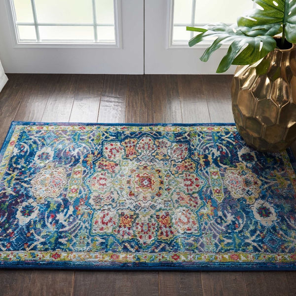 Nourison Ankara Global ANR03 Blue Rug