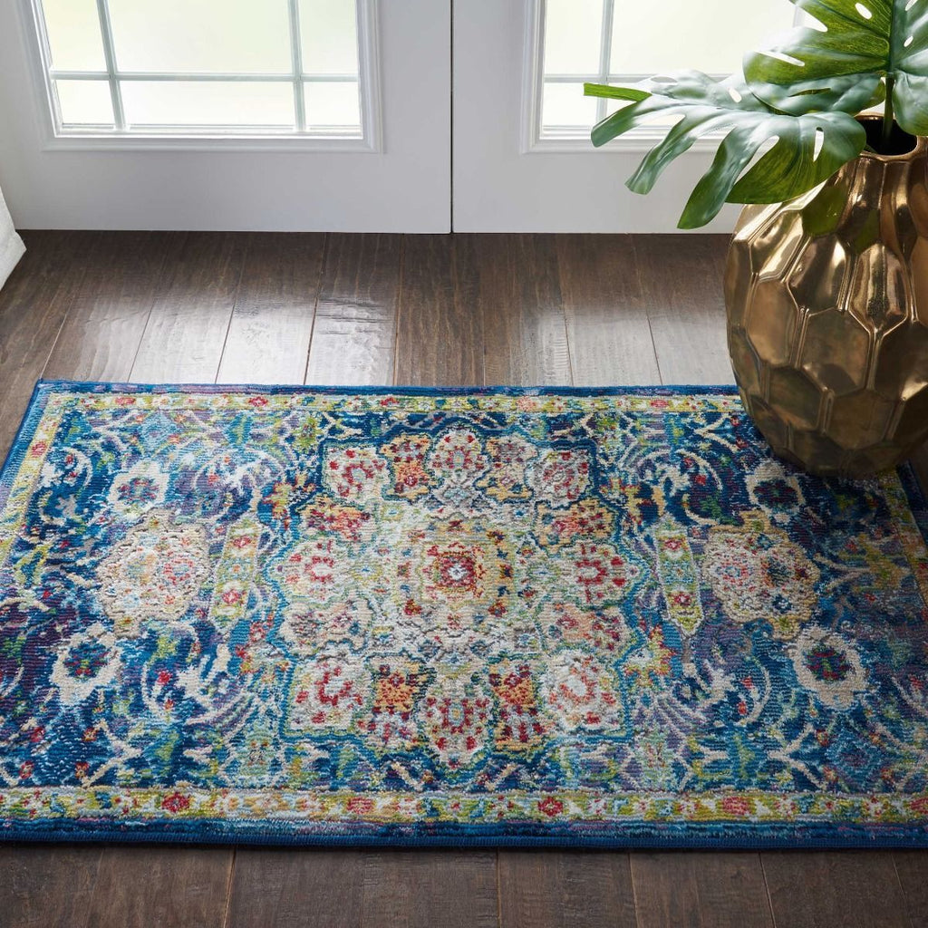 Nourison Ankara Global ANR03 Blue Rug