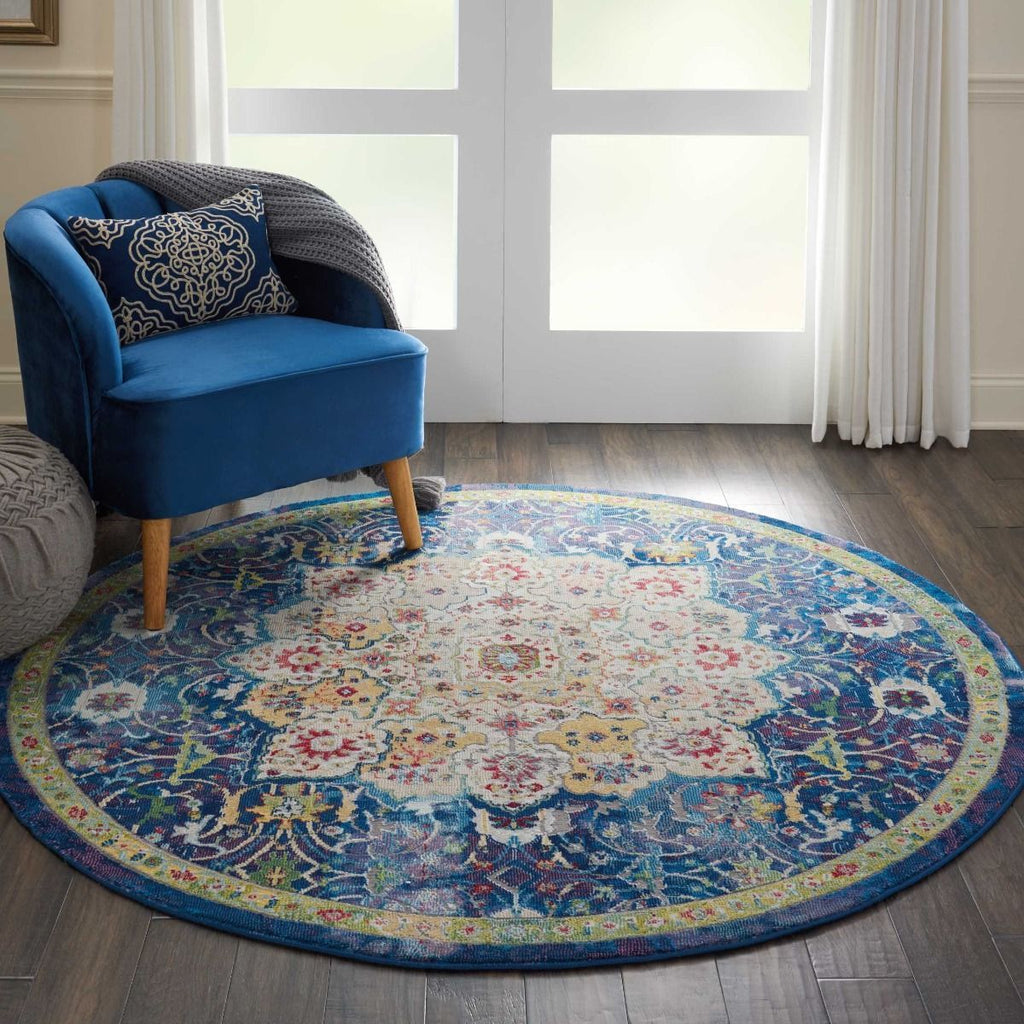 Nourison Ankara Global ANR03 Blue Rug
