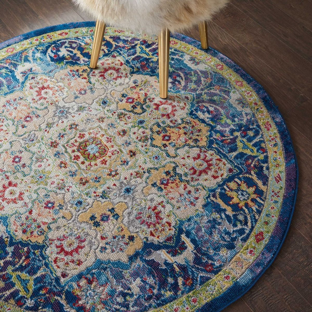 Nourison Ankara Global ANR03 Blue Rug