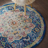 Nourison Ankara Global ANR03 Blue Rug