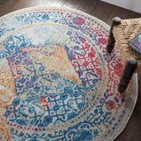 Nourison Clearance Ankara Global ANR04 Ivory/Multicolor Rug