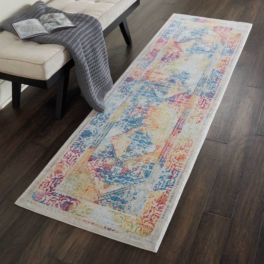 Nourison Clearance Ankara Global ANR04 Ivory/Multicolor Rug