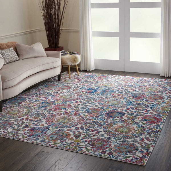Nourison Ankara Global ANR06 Ivory/Blue Rug