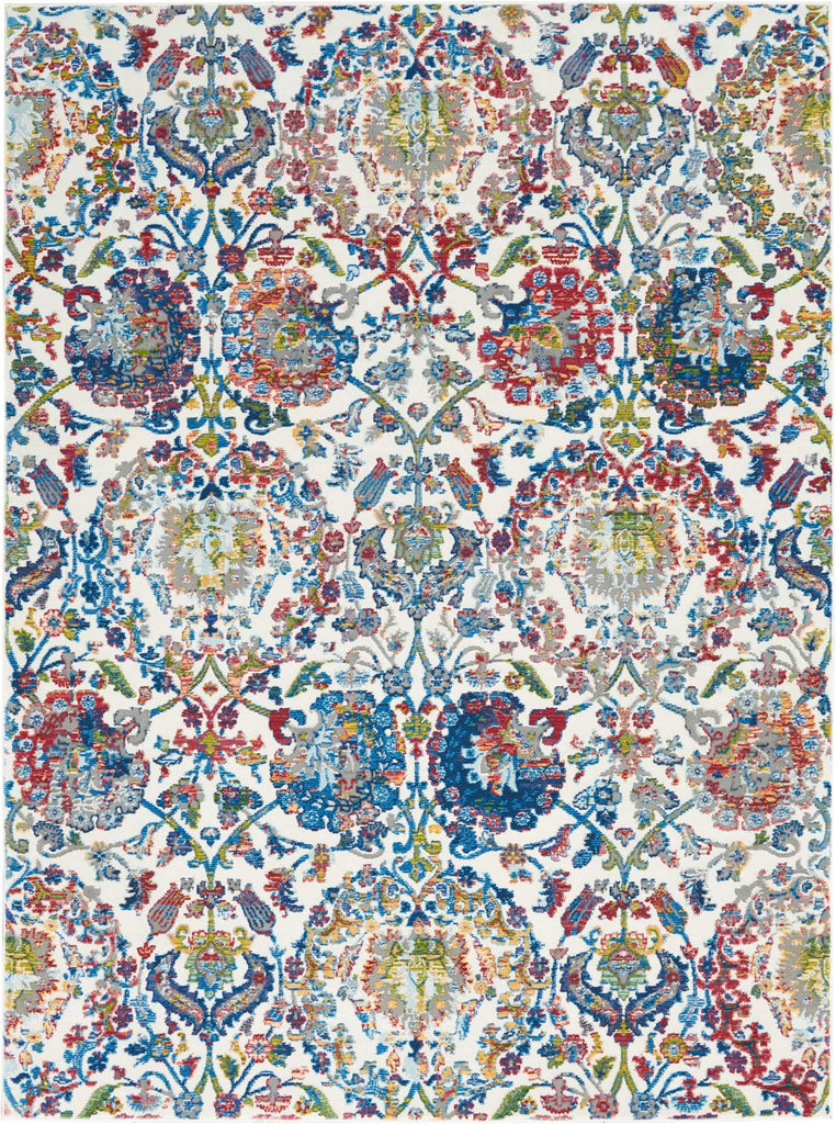 Nourison Ankara Global ANR06 Ivory/Blue Rug